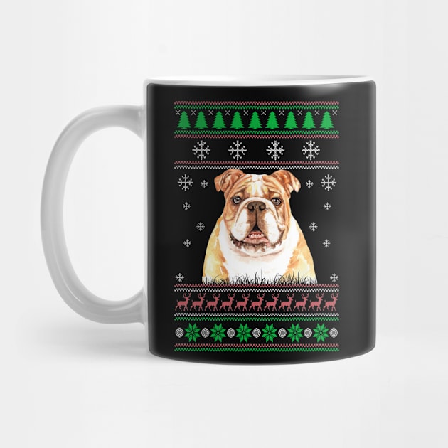 Cute Bulldog Lover Ugly Christmas Sweater For Women And Men Funny Gifts by uglygiftideas